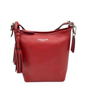 Coach Red Leather Mini Legacy Duffel Crossbody Bag 19901
